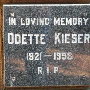 KIESER Odette 1921-1993