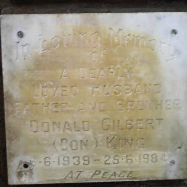 KING Donald Gilbert 1939-1984