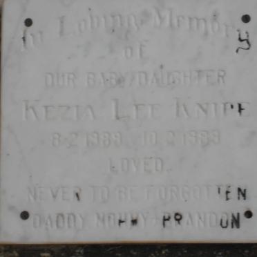 KNIPE Kezia Lee 1989-1989