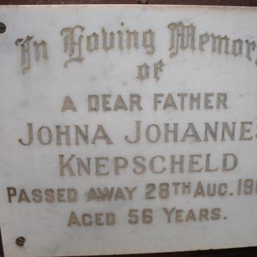 KNEPSCHELD Johna Johannes -1966