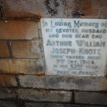 KNOTT Arthur William Joseph -1949