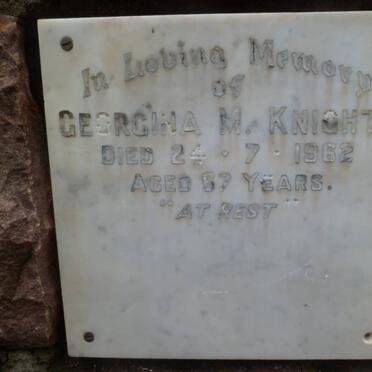 KNIGHT Georgina M. -1962