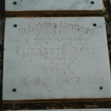 KNOLL Elizabeth Anne 1927-1989