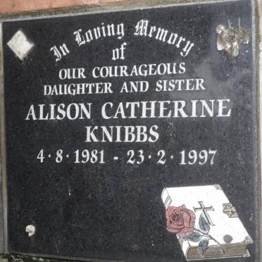 KNIBBS Alison Catherine 1981-1997