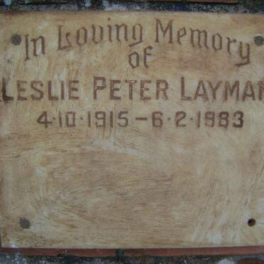 LAYMAN Leslie Peter 1915-1983