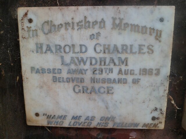 LAWDHAM Harold Charles -1963