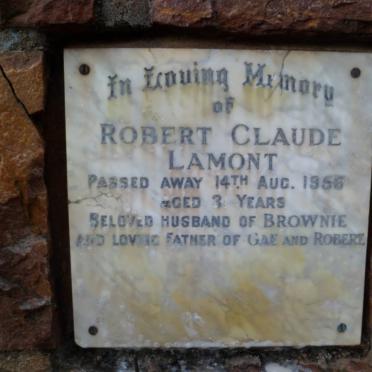 LAMONT Robert Claude -1956