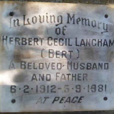 LANGHAM Herbert Cecil 1912-1981