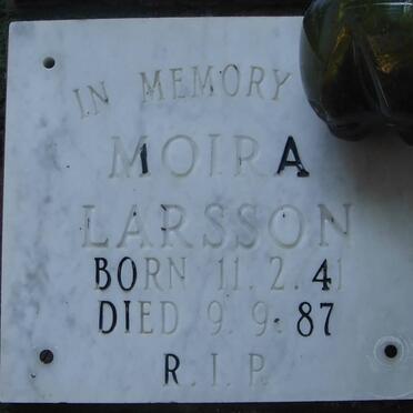 LARSSON Moira 1941-1987