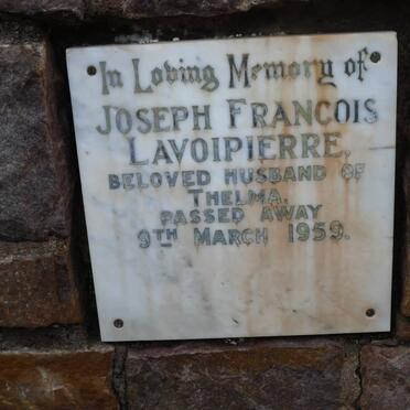 LAVOIPIERRE Joseph Francois -1959