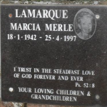 LAMARQUE Marcia Merle 1942-1997