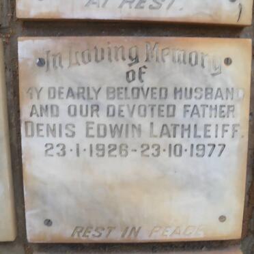 LATHLEIFF Denis Edwin 1926-1977