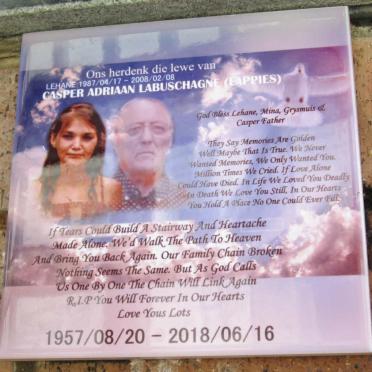 LABUSCHAGNE Casper Adriaan 1957-2018 :: ? Lehane 1987- 2008