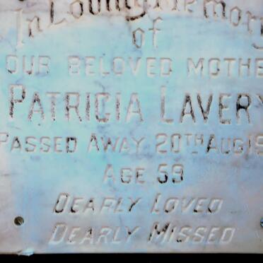 LAVERY Patricia -1986