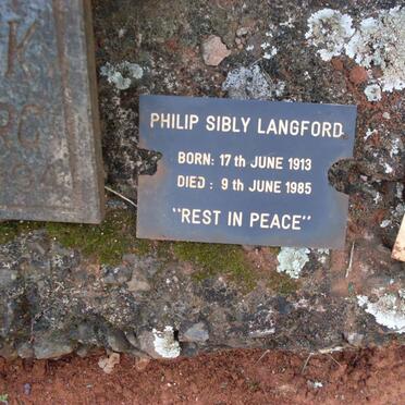 LANGFORD Philip Sibly 1913-1985