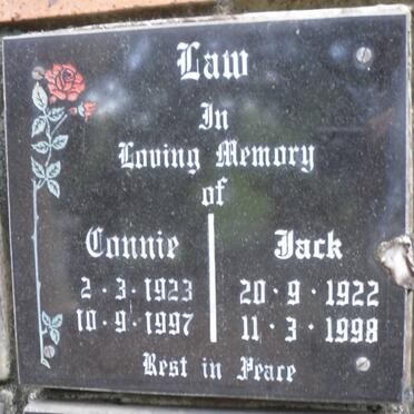 LAW Jack 1922-1998 &amp; Connie 1923-1997