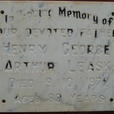 LEASK Henry George Arthur -1972
