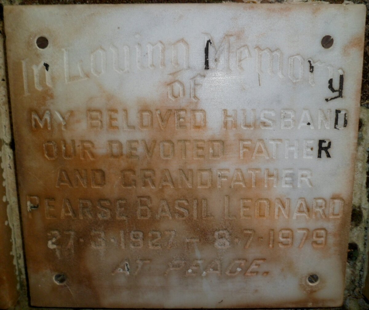 LEONARD Pearse Basil 1927-1979