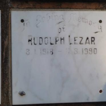 LEZAR Rudolph 1918-1990