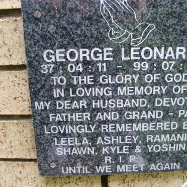 LEONARD George 1937-1999