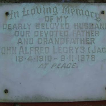 LEGRYS John Alfred 1910-1978