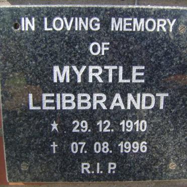 LEIBRANDT Myrtle 1910-1996
