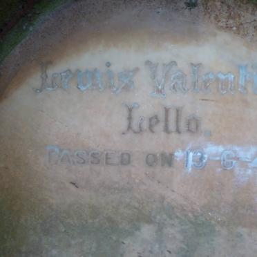 LELLO Lewis Valentine -1941