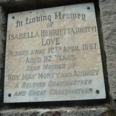 LOVE Isabella Henrietta -1967