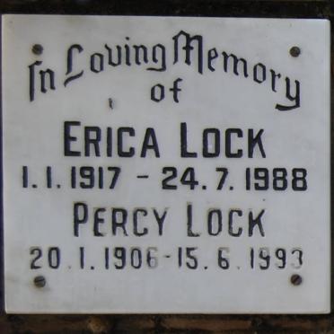 LOCK Percy 1906-1993 &amp; Erica 1917-1988