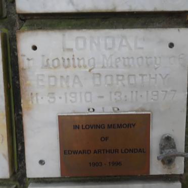 LONDAL Edward Arthur 1903-1996 &amp; Edna Dorothy 1910-1977