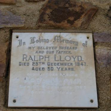 LLOYD Ralph -1947 &amp; Dora -1984