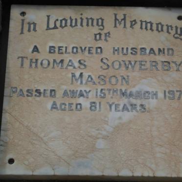 MASON Thomas Sowerby -1970