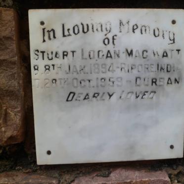 Mac WATT Stuart Logan 1894-1959