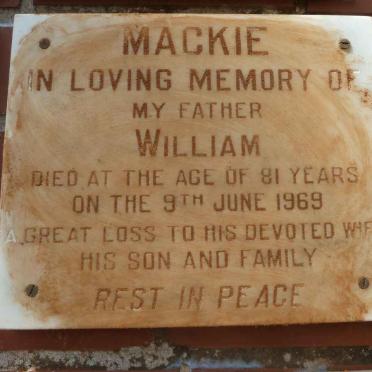 MACKIE William -1969