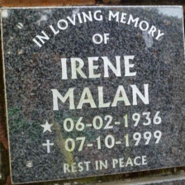 MALAN Irene 1936-1999