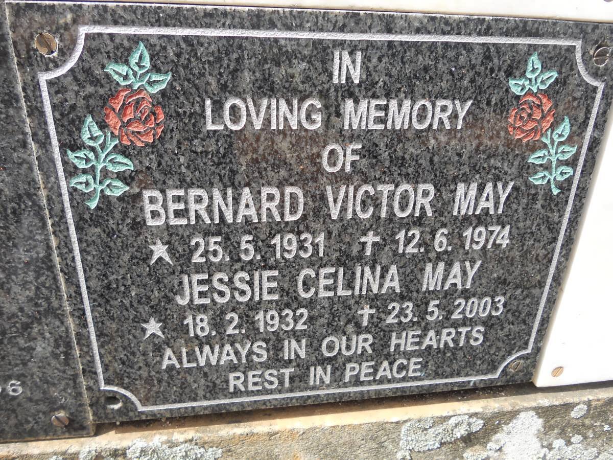 MAY Bernard Victor 1931-1974 &amp; Jessie Celina 1932-2003