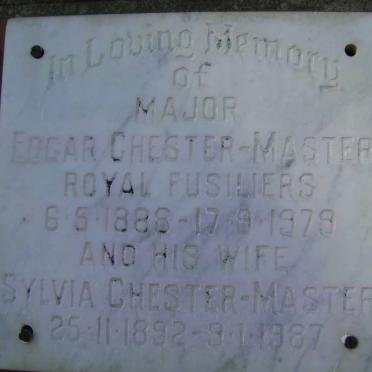 MASTER Edgar, Chester 1888-1979 &amp; Sylvia 1892-1987