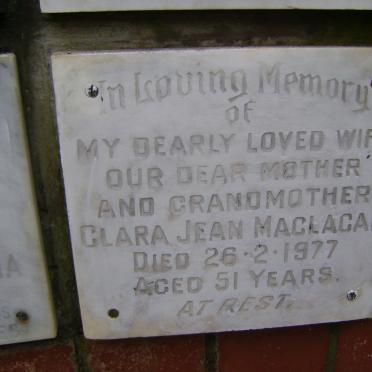 MACLAGAN Clara Jean -1977