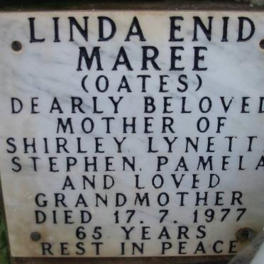 MAREE Linda Enid nee OATES -1977