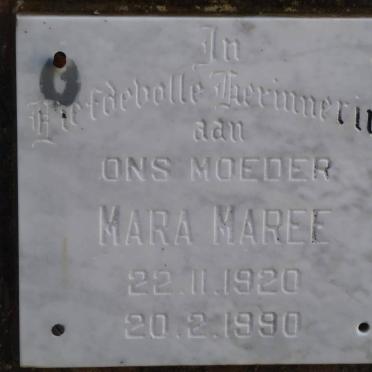 MAREE Mara 1920-1990