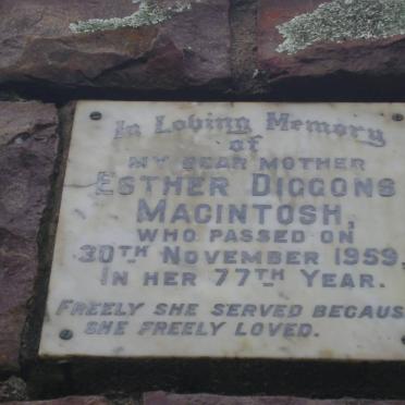 MACINTOSH Esther Diggons -1959