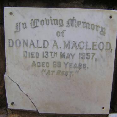 MACLEOD Donald A. -1957
