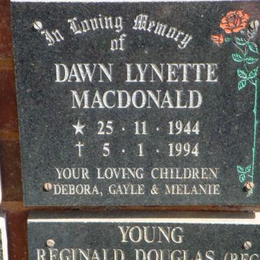 MACDONALD Dawn Lynette 1944-1994