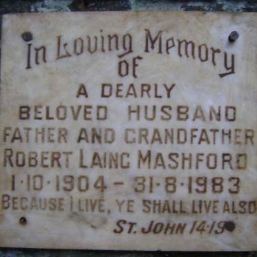 MASHFORD Robert Laing 1904-1983