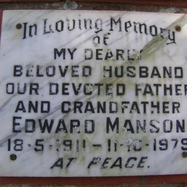 MANSON Edward 1911-1979