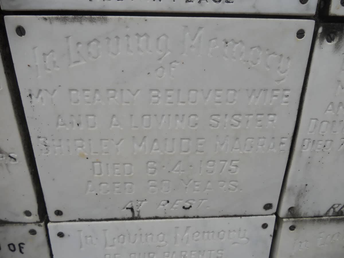 MACRAE Shirley Maude -1975