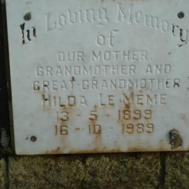 MEME Hilda, le 1899-1989