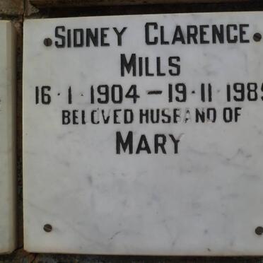 MILLS Sidney Clarence 1904-1985