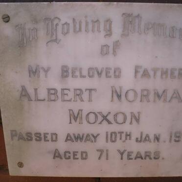 MOXON Albert Norman -1968