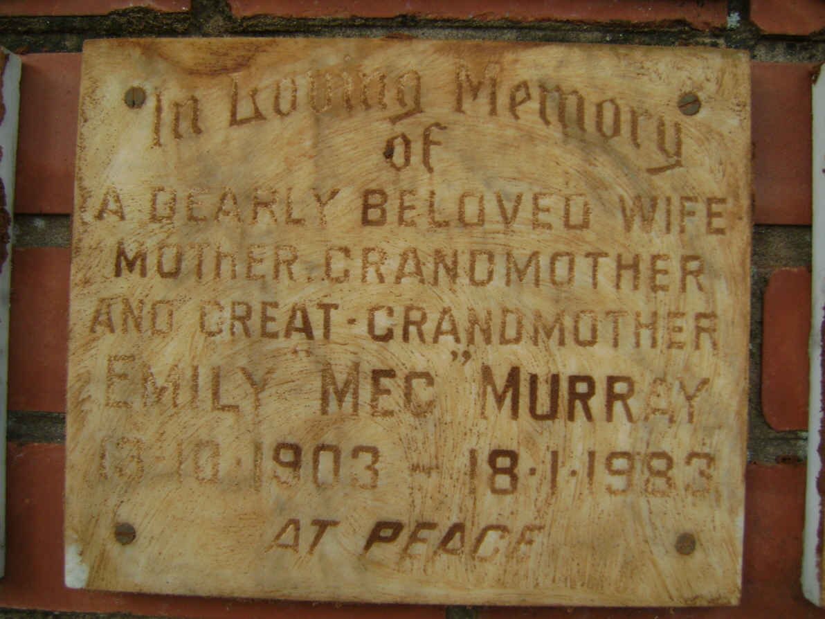 MURRAY Emily 1903-1983